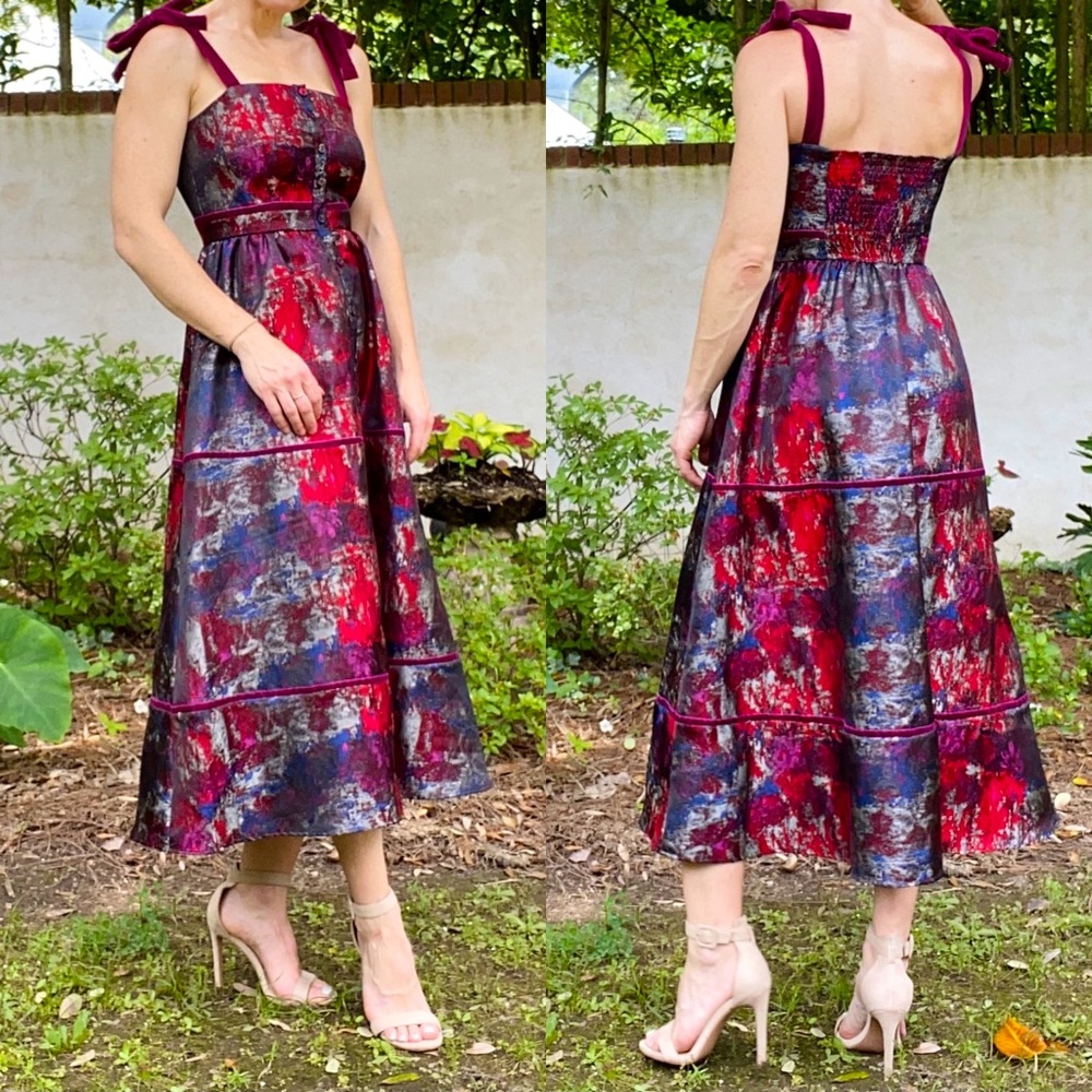 Tuckernuck brocade dress - EUC